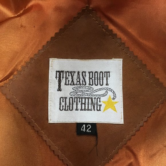 Texas Boot Clothing Leather Jacket 42 - Picture 3 of 7